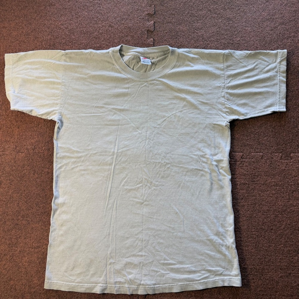 Speedo Mens T-Shirt Medium Gray Short Sleeve Graphic Crew Neck Casual Tee 1152
